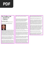 Três Toalhas e um Jornal de 25 Centavos