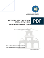 Estudio de Los Indicadores Sanitarios de Guinea Ecuatorial.