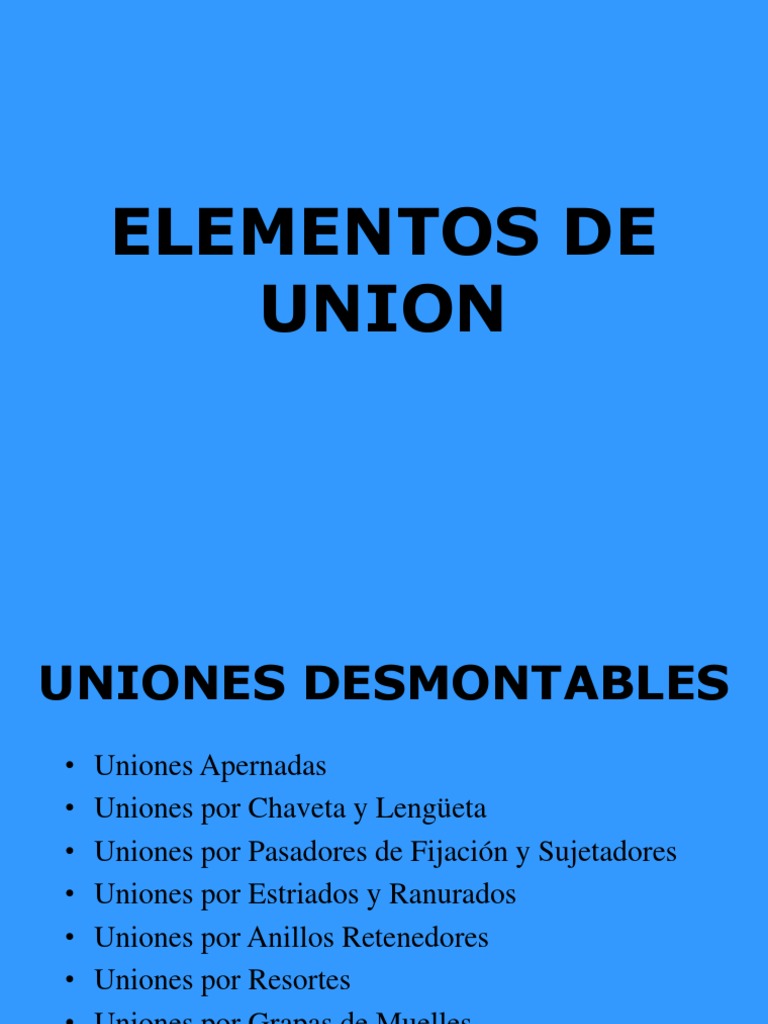 Elementos de Union | Engranaje | Ingeniería mecánica