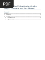 C# Orientation Estimation Application Project Document and User Manual