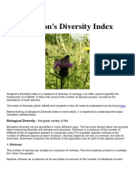 Simpson's Diversity Index: Biological Diversity - The Great Variety of Life