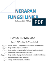 Penerapan Fungsi Linier-1