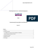 Standard Operating Procedure (SOP) For NPS Account Maintenance - Karvy NPS