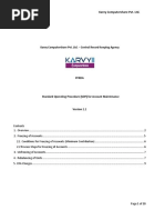 Standard Operating Procedure (SOP) For NPS Account Maintenance - Karvy NPS