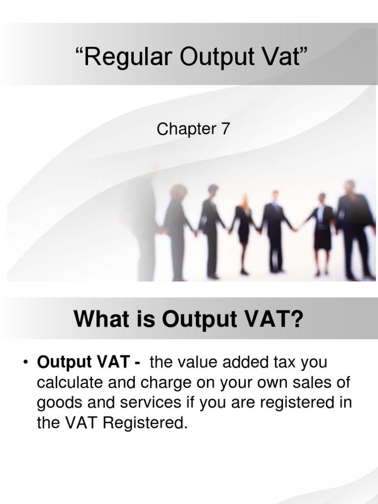 Regular Output Vat 1 Value Added Tax Receipt