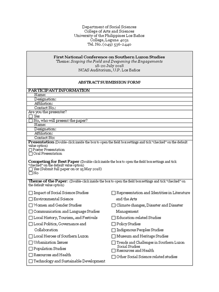 Abstract Submission Form PDF