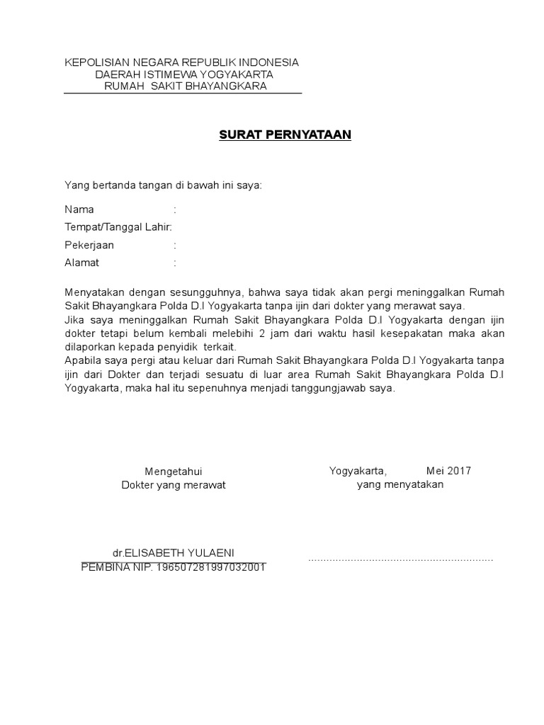 Surat Pernyataan