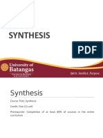 Synthesis