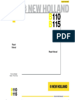 New Holland B110 B115 en Service Manual PDF
