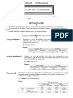 A CLASSE DOS DETERMINANTES - ficha de trabalho.doc