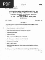 Financial Management Formula Sheet Chapter 1 Nature Significance And