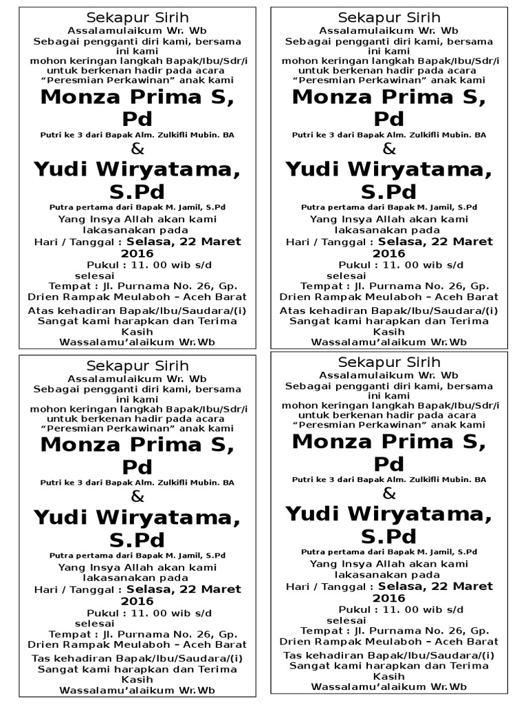 Berkat Syukuran Nikah 2 Kotak