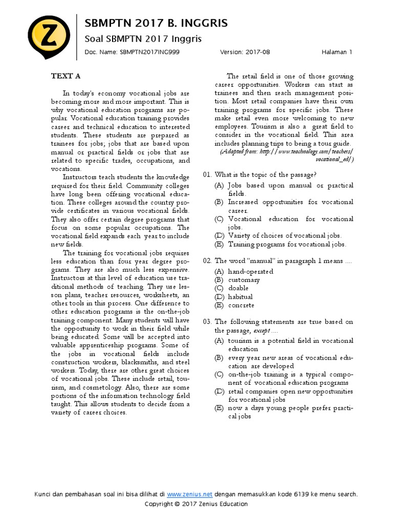 Sbmptn2017ing999 59b61576 Global Warming Vocational Education