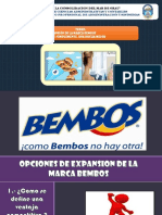 Opciones de expansión de la marca Bembos