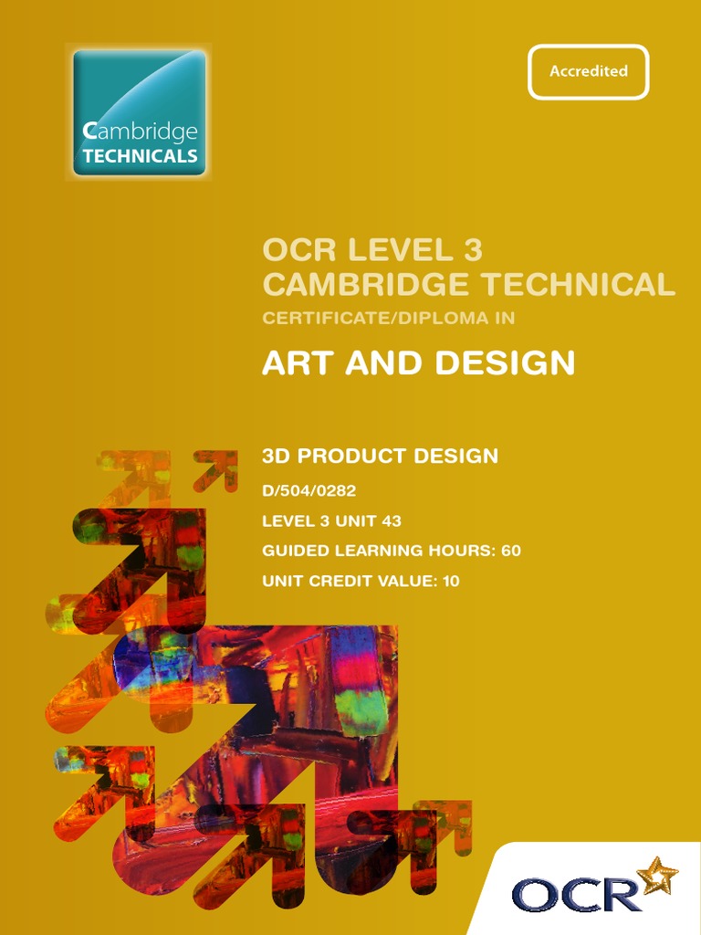 3D Product Design Unit Overview | PDF | Design | Educational Assessment