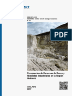Boletín 38 - Prospección de Recursos de Rocas y Minerales Industriales en La Región Huánuco