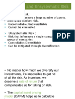 Systematic Risk: Market Risk