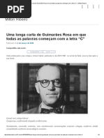 Carta de Guimarães Rosa Em “C”