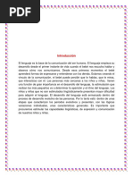 Importancia Del Lenguaje en El Desarrollo de Los Niños