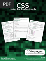 Css Notes For Professionals