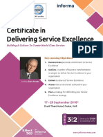 Certificate in Delivering Service Excellence