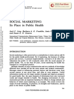 SOCIAL MARKETING: Its Place in Public Health