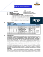 Plan de Tutoria Institucional