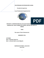 Proyectoconstruccindelascallesconpavimentacinyveredasdelcascourbanodeuquiradistritodecoayllo 140110145653 Phpapp01 PDF