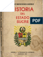 Historia Del Estado Sucre
