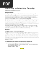 Optimizing An Advertising Campaign DNL 4 4 2018