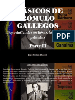 Lope Hernán Chacón - Clásicos de Rómulo Gallegos, Inmortalizados en Libros, Telenovelas y Películas, Parte II