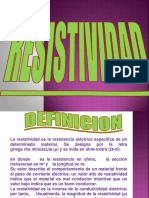 Resistividad y Conductividad