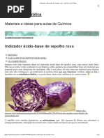 Indicador Ácido-Base de Repolho Roxo - Química em Prática
