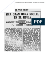 El Tiempo (1937, 12 de Julio) - Una Gran Obra Social en El Huila