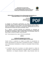 Resolucao Aproveitamento Estudos BIS 01 2015