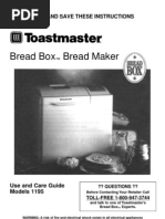 Download Toastmaster Breadbox Model 1195 by aburgyankee SN37693807 doc pdf