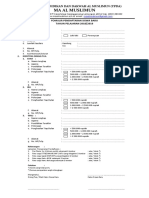 Formulir PPDB MA AL MUSLIMUN KAWISTOLEGI TP. 2018/2019