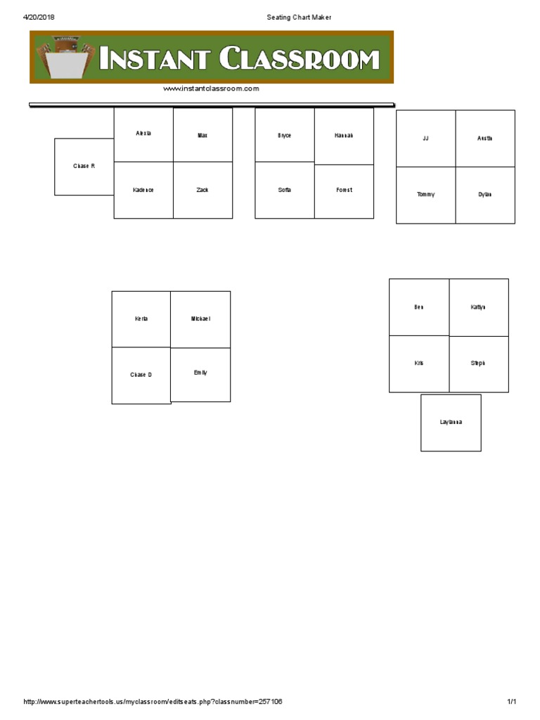Seating Chart | PDF
