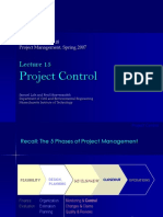 Project Control: 1.040/1.401/ESD.018 Project Management, Spring 2007