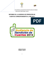 Choco Informe Final Audiencia de Rendicion Cuentas 2013
