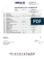 Technical Specification of 4 x 16 RM NYYF Cable