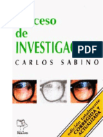  El Proceso de Investigación - Carlos Sabino