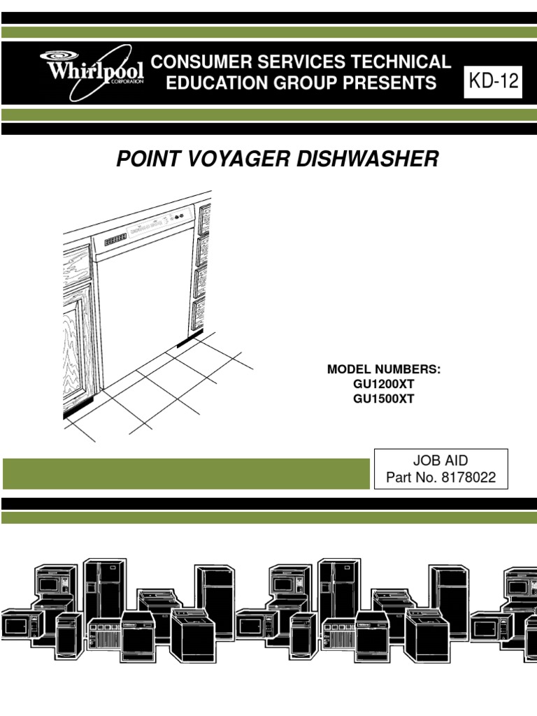 Whirlpool Dishwasher Service Manual | Dishwasher | Electrical Connector