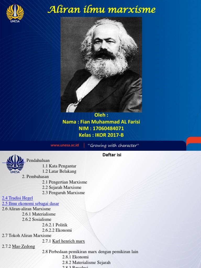 Aliran MARXISME | PDF
