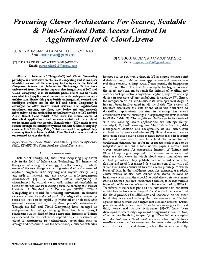ieee conference paper Cloud Computing Of Things