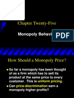 Chapter Twenty-Five: Monopoly Behavior