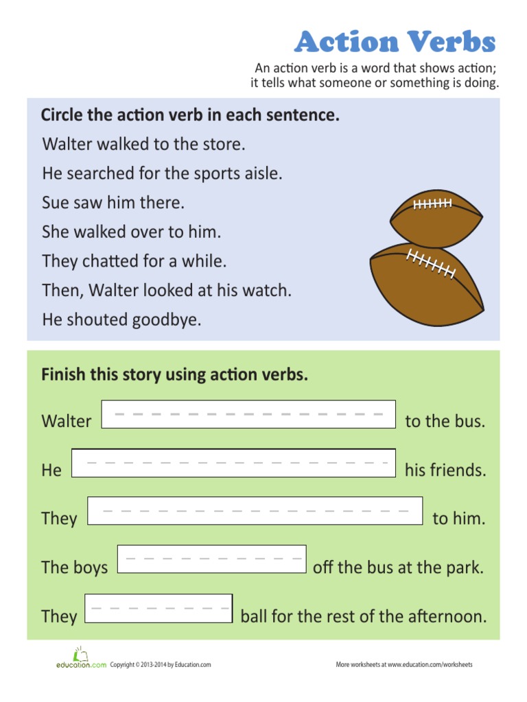 Action Verbs PDF | PDF | Language Arts & Discipline