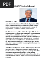 Biography Azim Premji