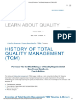 History & Evolution of Total Quality Management (TQM) - ASQ