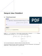 Integral Teknikleri PDF